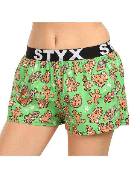 Styx Damen-Boxershorts Styx Art Sport-Gummiband Weihnachten Lebkuchen