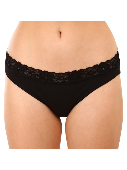 Styx Damen-Slip Styx mit Spitze schwarz