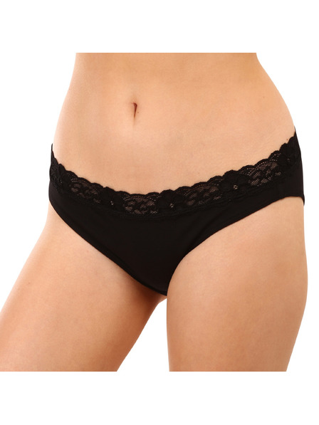 Styx Damen-Slip Styx mit Spitze schwarz
