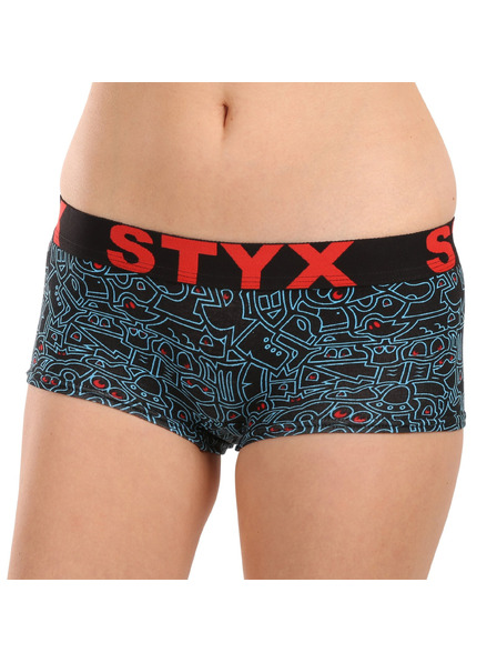Styx Styx Kunstslip für Damen mit Doodle-Bein