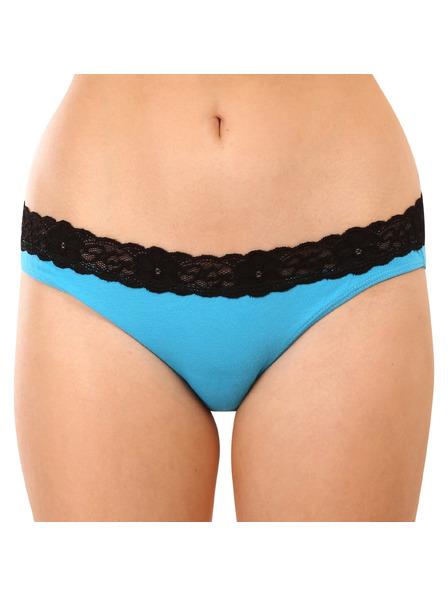 Styx Damen-Slip Styx mit Spitze blau