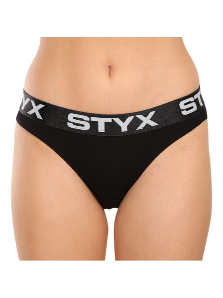 Styx Damen-Unterhose Styx Sportgummi schwarz