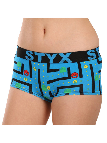 Styx Damen Styx Kunstslips mit Beinspiel