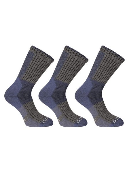 Nedeto 3er-Set - Nedeto hohe Winter-Socken blau