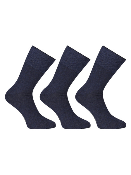 Nedeto 3er-Set - Nedeto hohe Medic-Socken blau