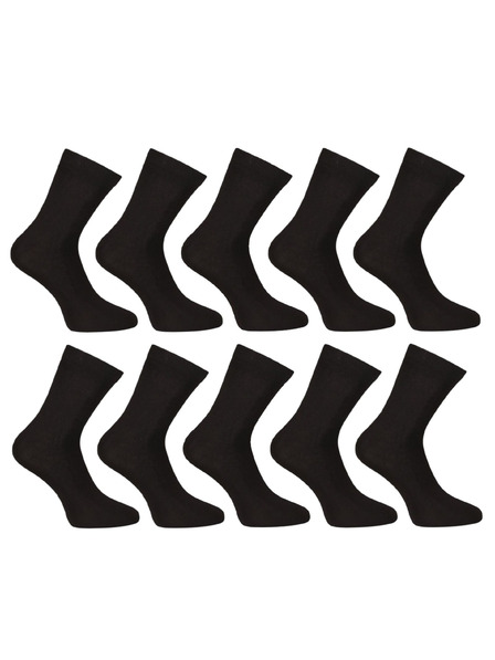 Nedeto 10er-Set - Nedeto Knöchelsocken Bambus schwarz