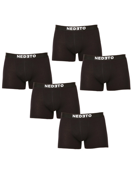 Nedeto 5er-Set - Herren Boxershorts Nedeto schwarz