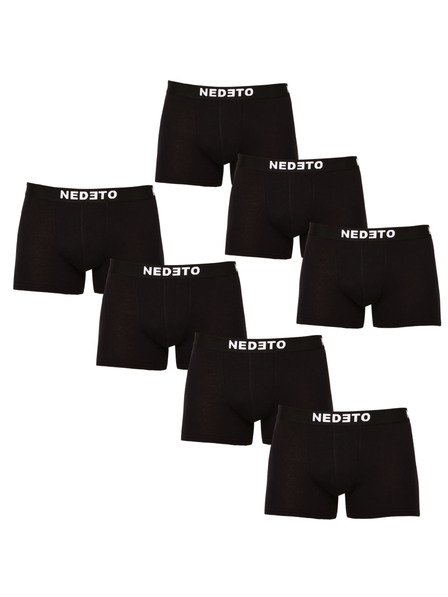 Nedeto 7er-Set - Herren-Boxershorts Nedeto schwarz