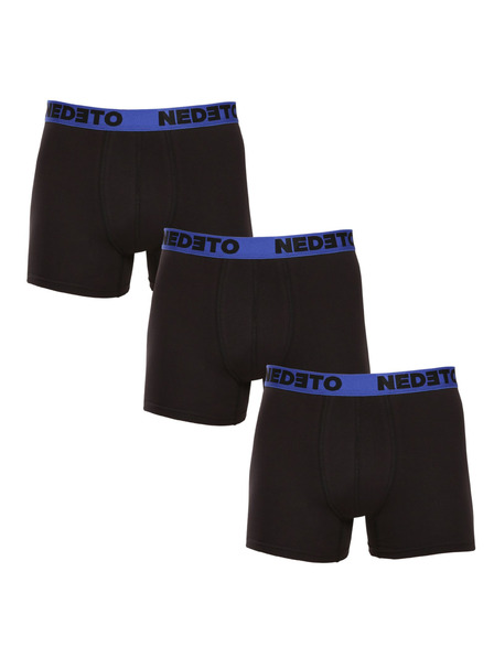 Nedeto 3er-Set - Herren Boxershorts Nedeto schwarz