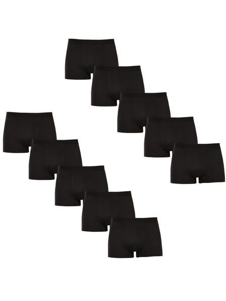 Nedeto Set von zehn - (8+2 kostenlos) Herren-Boxershorts Nedeto Basic schwarz