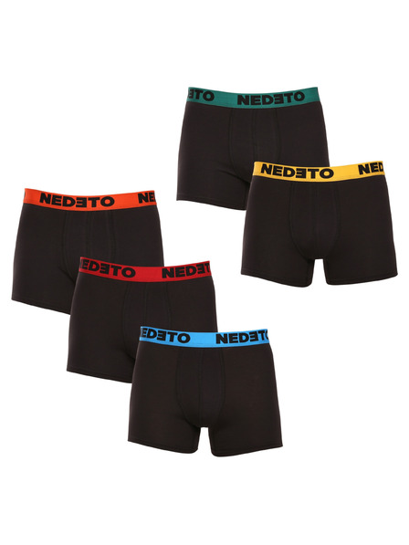 Nedeto 5er-Set - Herren Boxershorts Nedeto schwarz