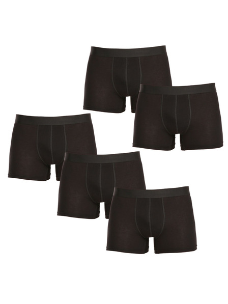 Nedeto Fünfer-Set - Herren-Boxershorts Nedeto Übergrößen schwarz