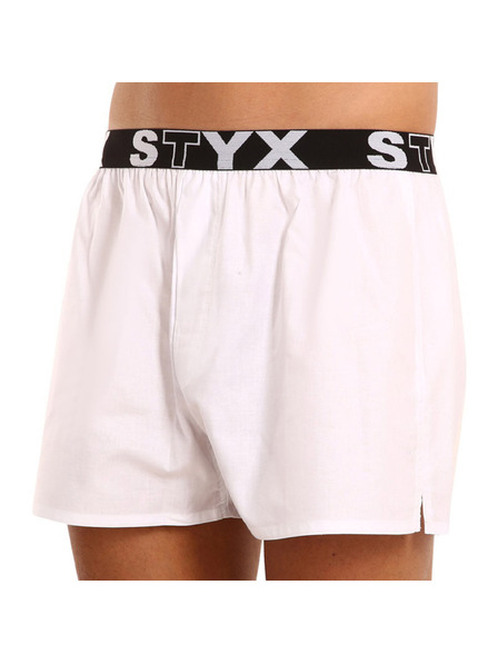 Styx Herren-Boxershorts Styx Sportgummi weiß