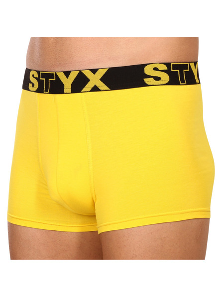 Styx Herrenboxershorts Styx Sportgummibund gelb