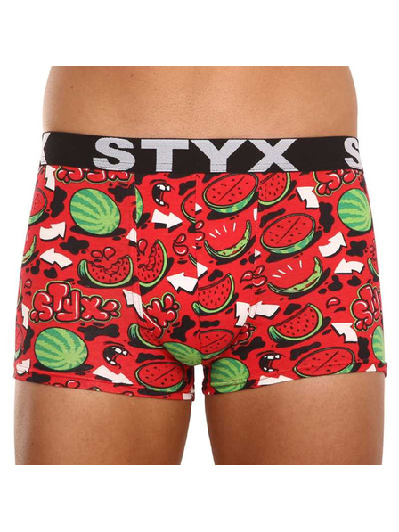 Styx Herren Boxershorts Styx lang Kunst Sport Gummi Melonen