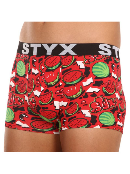 Styx Herren Boxershorts Styx lang Kunst Sport Gummi Melonen