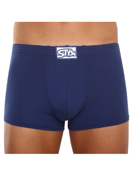 Styx Herrenboxershorts Styx klassischer Gummibund blau