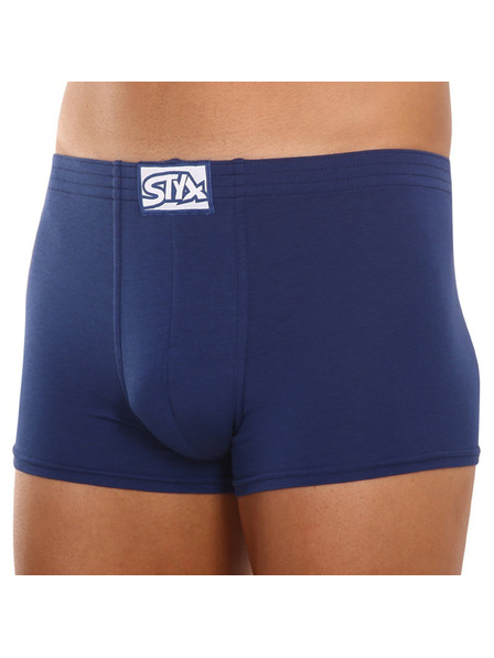 Styx Herrenboxershorts Styx klassischer Gummibund blau