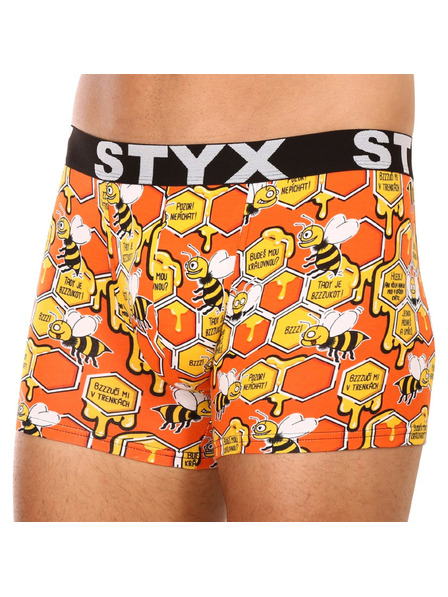 Styx Herrenboxershorts Styx long art Sportgummibund Bienen