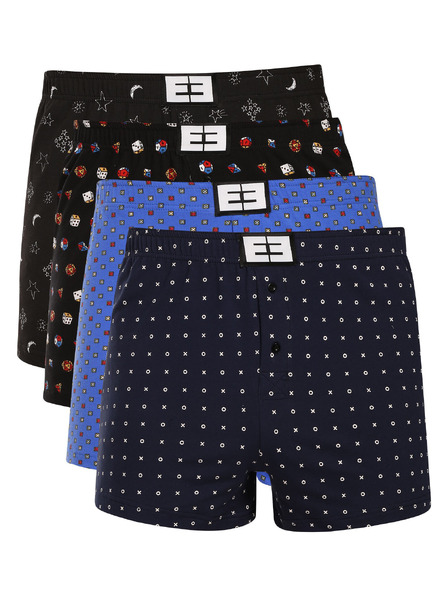 Nedeto Vierpack - Herrenboxershorts Nedeto mehrfarbig