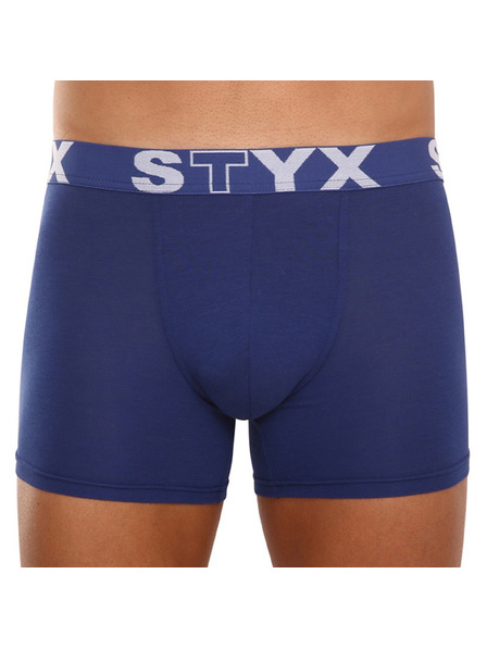 Styx Herrenboxershorts Styx long Sportgummibund dunkelblau