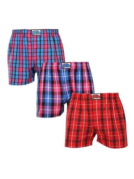 Styx Dreier-Set Herren Styx Shorts klassisch elastisch mehrfarbig