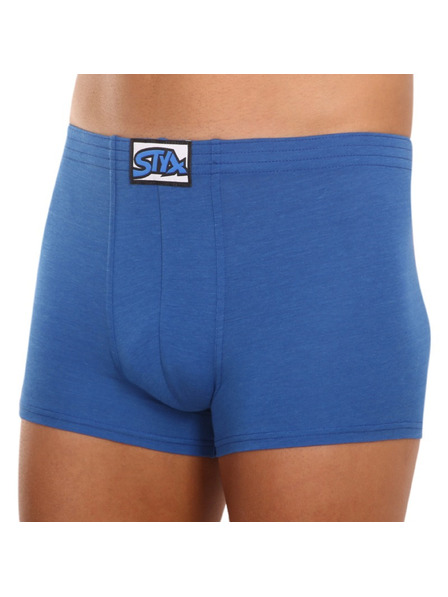 Styx Herrenboxershorts Styx klassischer Gummibund blau