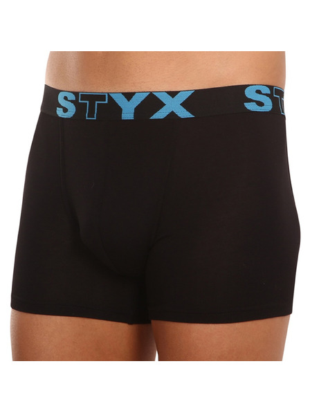 Styx Herren Boxershorts Styx lang Sportgummi schwarz