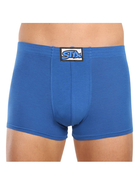 Styx Herrenboxershorts Styx klassischer Gummibund blau
