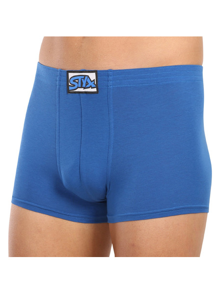 Styx Herrenboxershorts Styx klassischer Gummibund blau