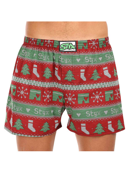 Styx Herrenlong Styx art klassischer Gummibund Weihnachten gestrickt