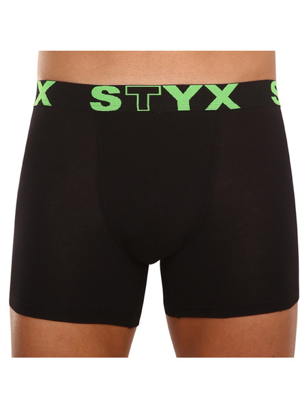 Styx Herren Boxershorts Styx lang Sportgummi schwarz