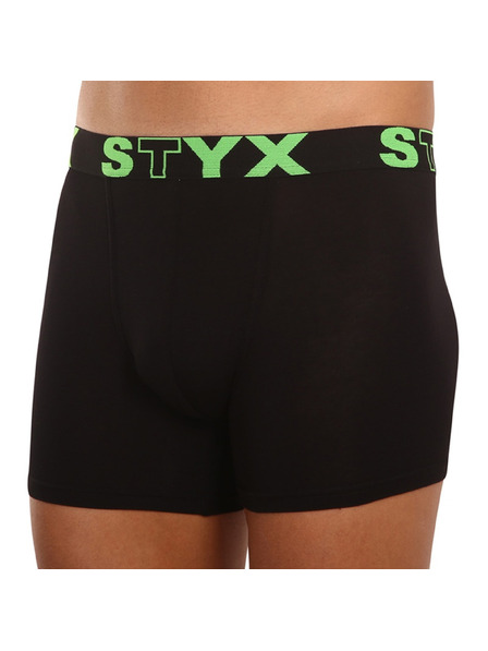 Styx Herren Boxershorts Styx lang Sportgummi schwarz