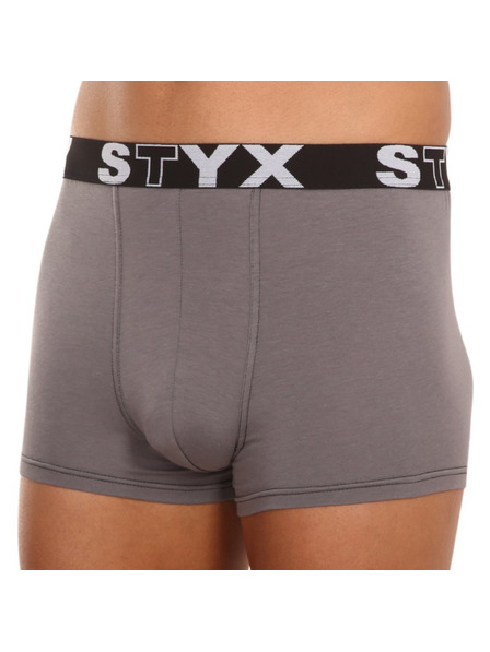 Styx Herrenboxershorts Styx Sportgummibund dunkelgrau