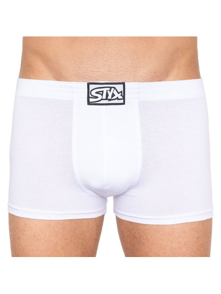 Styx Herrenboxershorts Styx klassischer Gummibund weiß