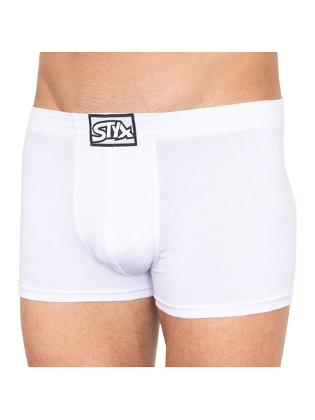 Styx Herrenboxershorts Styx klassischer Gummibund weiß