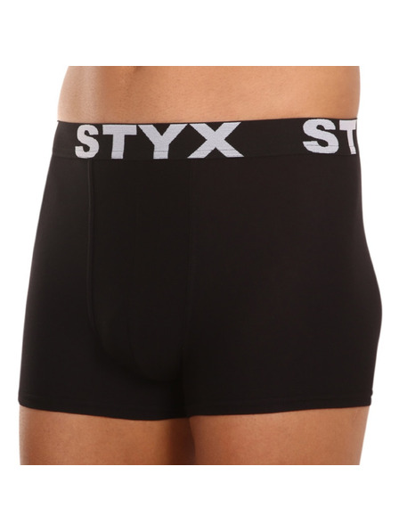 Styx Herrenboxershorts Styx Sportgummibund Übergrößen schwarz