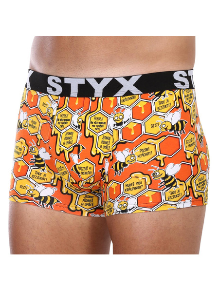 Styx Herrenboxershorts Styx art Sportgummibund Bienen