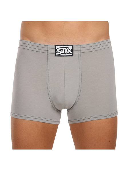 Styx Herren Boxershorts Styx klassisches Gummiband hellgrau