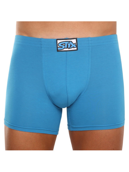 Styx Herren Boxershorts Styx long klassisches Gummiband blau