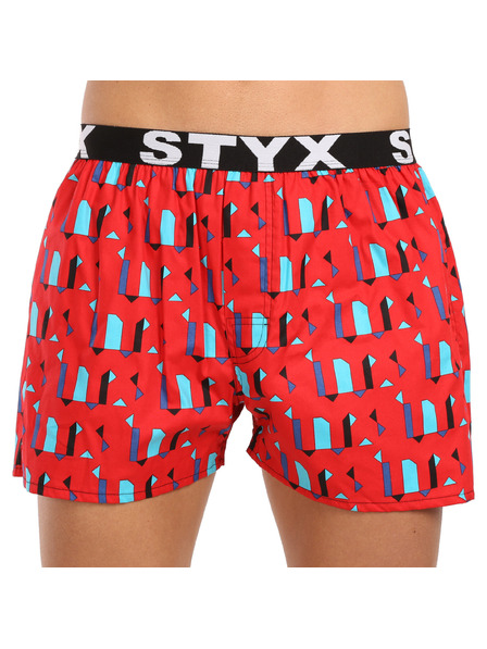 Styx Herren Boxer Styx art Sportgummiband Muster
