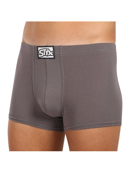 Styx Herren Boxershorts Styx klassisches Gummiband dunkelgrau