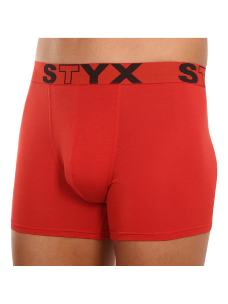 Styx Herren Boxershorts Styx long Sportgummiband rot