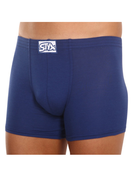 Styx Herren Boxershorts Styx long klassisches Gummiband blau