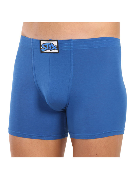 Styx Herren Boxershorts Styx long klassisches Gummiband blau