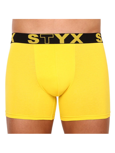 Styx Herren Boxershorts Styx long Sportgummiband gelb