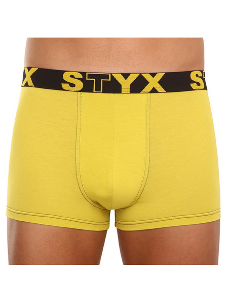 Styx Herren Boxershorts Styx Sportgummiband grüngelb