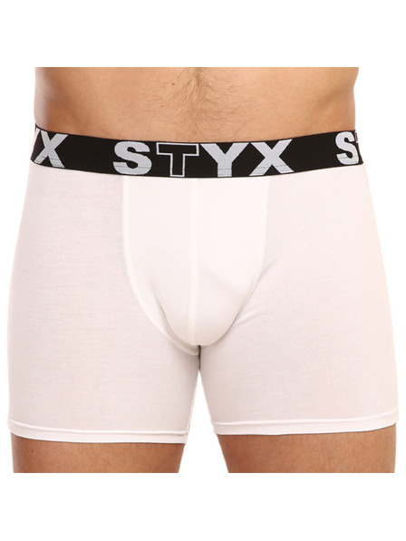 Styx Herren Boxershorts Styx long Sportgummiband weiß