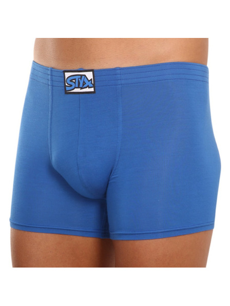 Styx Herren Boxershorts Styx long klassisches Gummiband blau