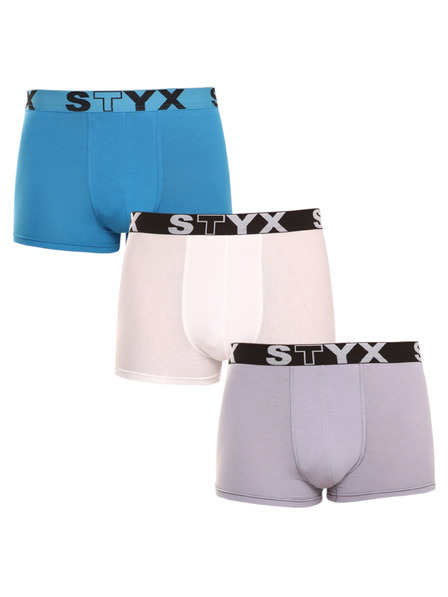 Styx Dreier-Set - Herren-Boxershorts Styx Sport elastisch mehrfarbig